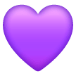 Cuore viola Emoji Samsung