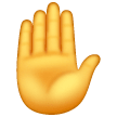 Mão levantada Emoji Samsung