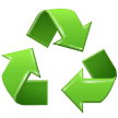 Símbolo de reciclaje Emoji Samsung