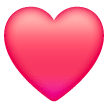 Coração vermelho Emoji Samsung