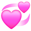 💞 Sich drehende Herzen Emoji auf Samsung