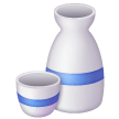 Botella y copa de sake Emoji Samsung