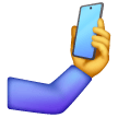Mano che scatta un selfie Emoji Samsung