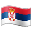 Bandera de Serbia Emoji Samsung