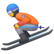Skier Emoji on Samsung Phones