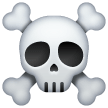 Totenkopf mit gekreuzten Knochen Emoji Samsung