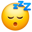 Cara durmiendo Emoji Samsung