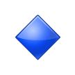🔹 Losango azul pequeno Emoji nos Samsung