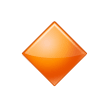 Losango cor de laranja pequeno Emoji Samsung