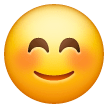 😊 Cara sonriente con los ojos entornados Emoji en Samsung
