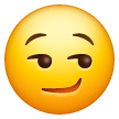 😏 Cara com sorriso maroto Emoji nos Samsung