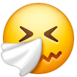 Cara a espirrar Emoji Samsung