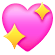Sparkling Heart Emoji on Samsung Phones