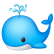 Ballena tirando agua Emoji Samsung