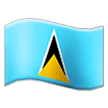 Flagge von Saint Lucia Emoji Samsung