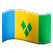 Bandera de San Vicente y las Granadinas Emoji Samsung