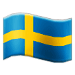 स्वीडन का झंडा on Samsung