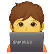Persona esperta di tecnologia on Samsung