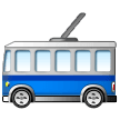 Trolleybus Emoji Samsung