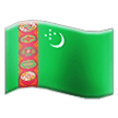 Flagge von Turkmenistan on Samsung