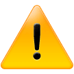 ⚠️ Warning Emoji on Samsung Phones
