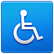 ♿ Símbolo de cadeira de rodas Emoji nos Samsung