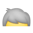 Weißes Haar Emoji Samsung