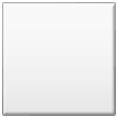 Weißes großes Quadrat Emoji Samsung