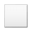 Cuadrado blanco mediano Emoji Samsung