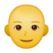 Woman: Bald Emoji on Samsung Phones