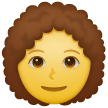 👩‍🦱 Wanita Dengan Rambut Ikal Emoji Di Ponsel Samsung