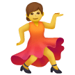 Mujer bailando Emoji Samsung