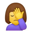 🤦‍♀️ Donna che si copre il volto con la mano Emoji su Samsung
