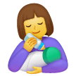 Femme allaitant un bébé Émoji Samsung