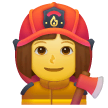 👩‍🚒 Пожарный женщина Эмодзи на телефонах Samsung
