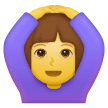 Mulher a fazer o gesto de OK Emoji Samsung