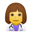 👩‍⚕️ Pekerja Kesehatan Wanita Emoji Di Ponsel Samsung