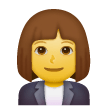 👩‍💼 Mujer oficinista Emoji en Samsung