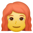 Frau mit rotem Haar Emoji Samsung