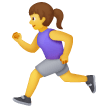 Woman Running Emoji on Samsung Phones