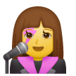 👩‍🎤 Mujer cantante Emoji en Samsung