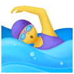 Woman Swimming Emoji on Samsung Phones