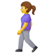 Woman Walking Emoji on Samsung Phones