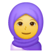 Mujer con pañuelo en la cabeza Emoji Samsung