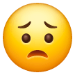 Besorgtes Gesicht Emoji Samsung
