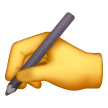 Mão a escrever Emoji Samsung