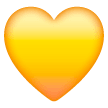 Corazón amarillo Emoji Samsung