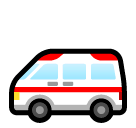 🚑 Rettungswagen Emoji auf SoftBank