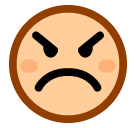 Angry Face on SoftBank