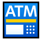 Знак банкомата Эмодзи в SoftBank